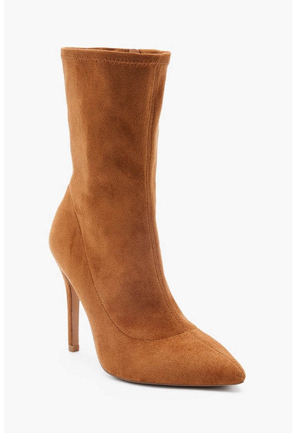 SCARLETTE HEELED BOOTIE Camel