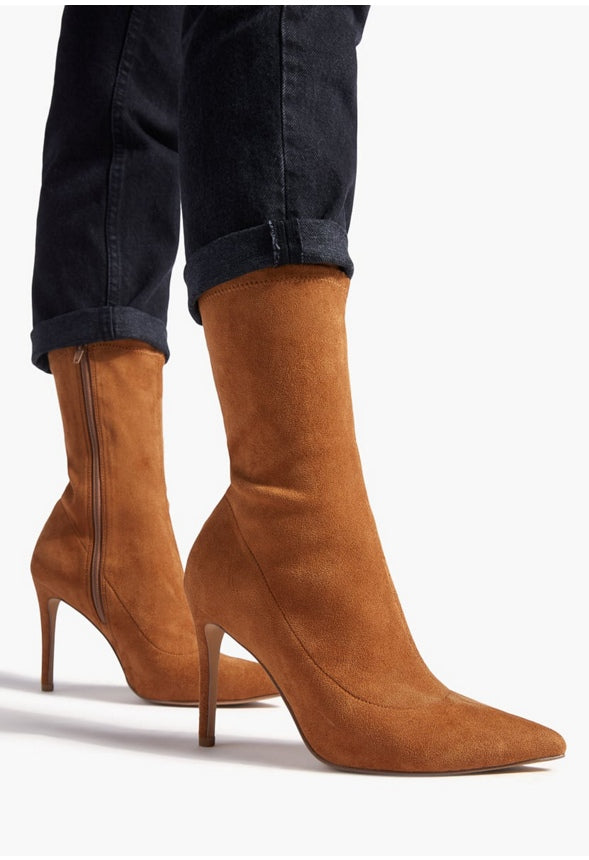 SCARLETTE HEELED BOOTIE Camel