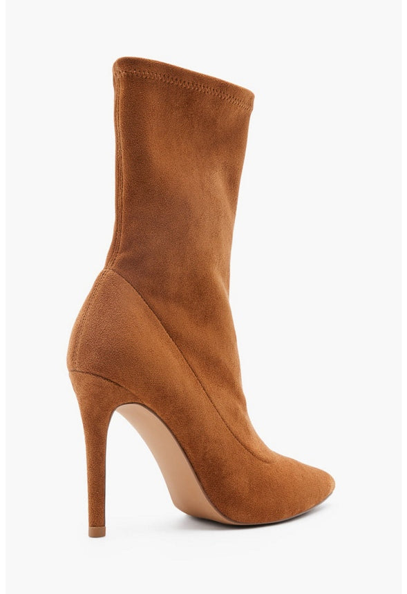 SCARLETTE HEELED BOOTIE Camel
