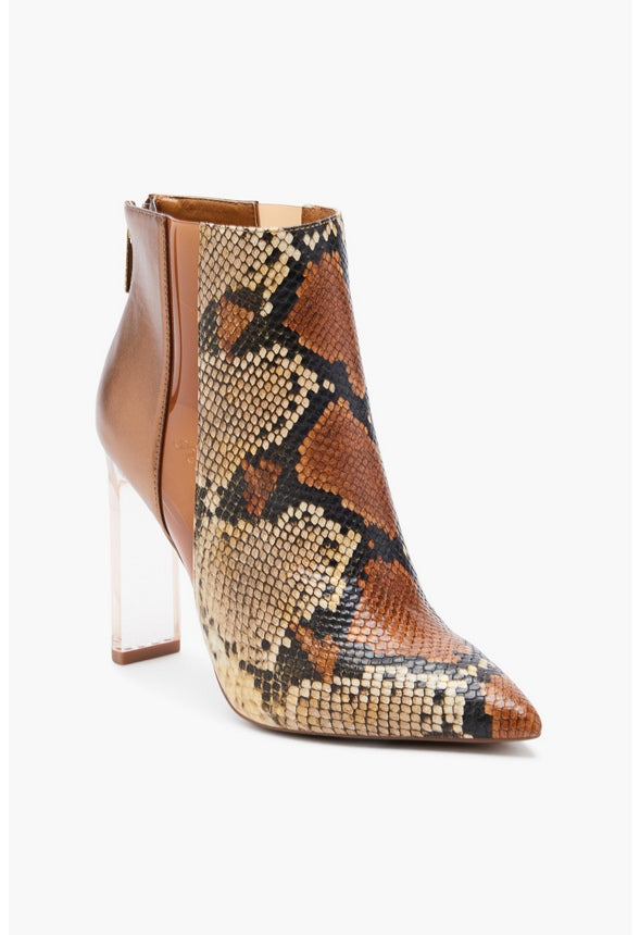 VIYVIYAN HEELED BOOTIE Camel Metallic/Bronze
