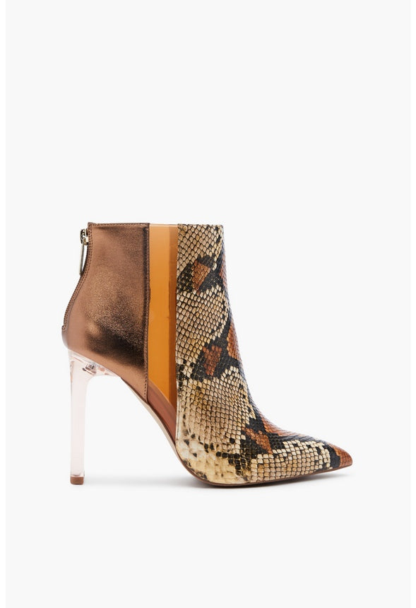 VIYVIYAN HEELED BOOTIE Camel Metallic/Bronze