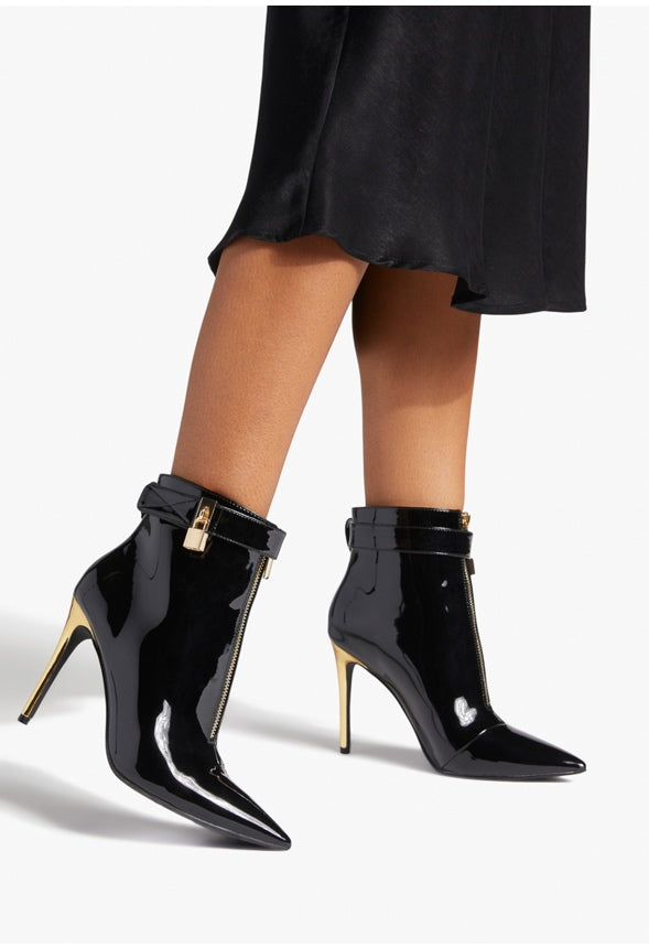 TABETHA HEELED BOOTIE Black Caviar