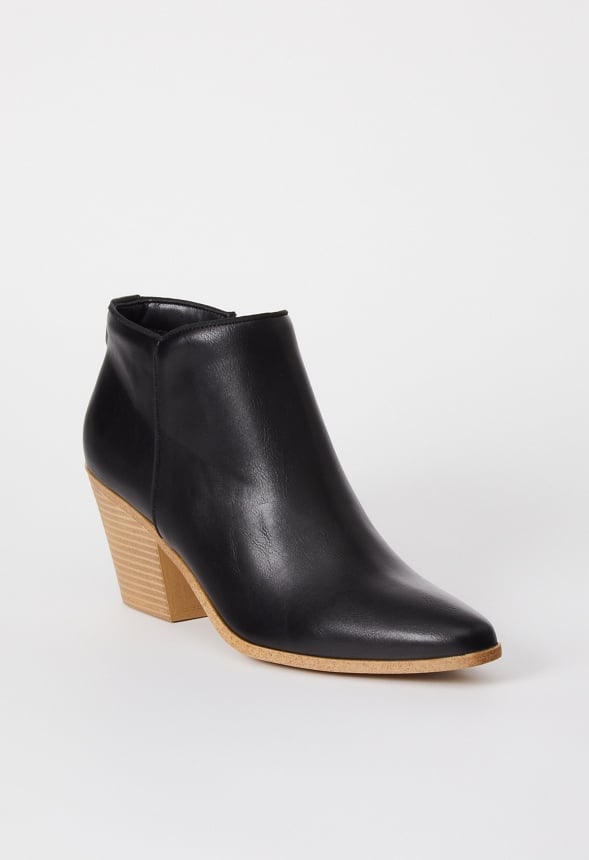 Dakota Heeled Bootie Black Caviar