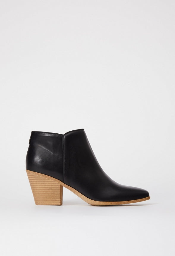 Dakota Heeled Bootie Black Caviar