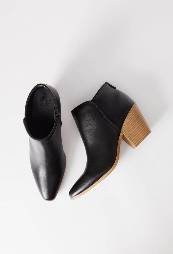 Dakota Heeled Bootie Black Caviar