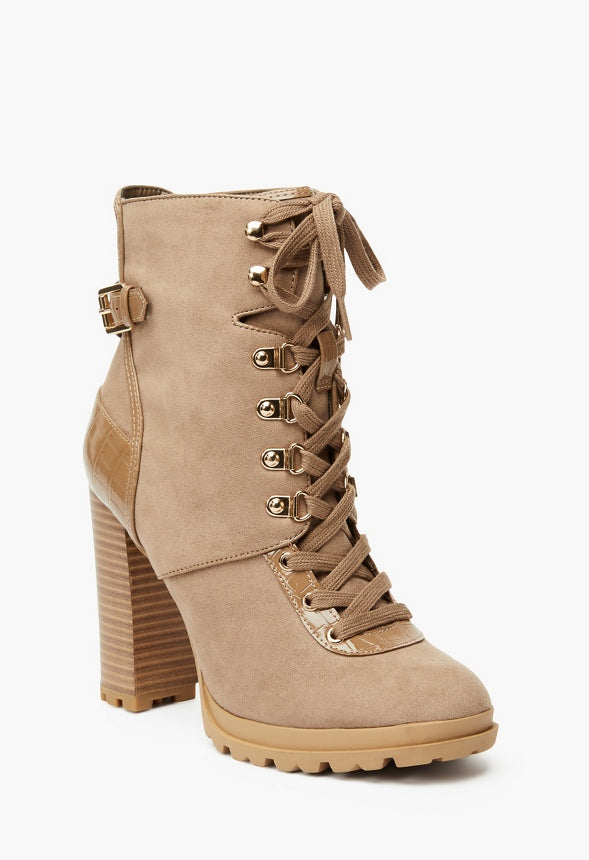 Shandee Harness Lace-Up Bootie Portobello