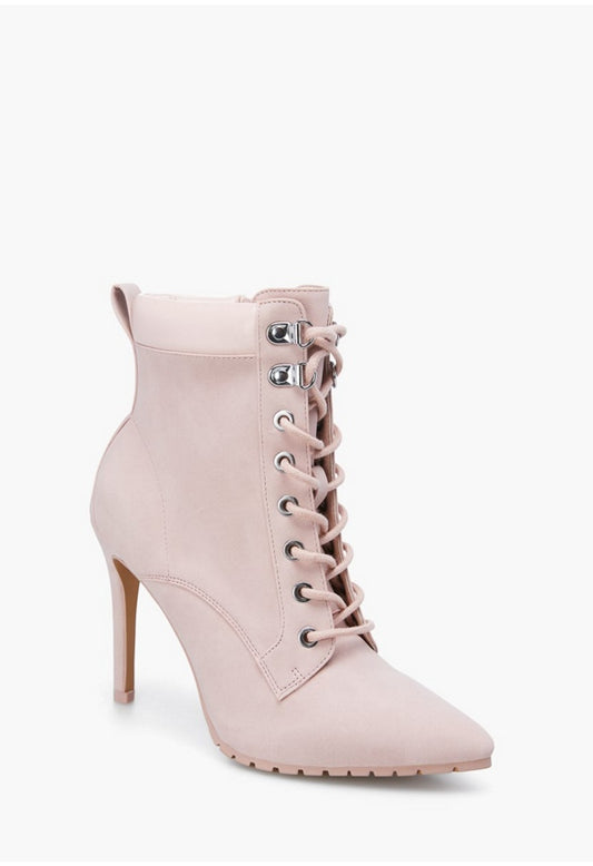 TEAGAN HEELED BOOTIE Blush
