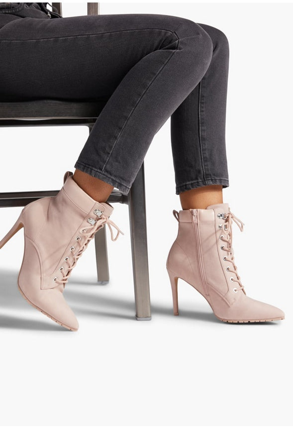 TEAGAN HEELED BOOTIE Blush