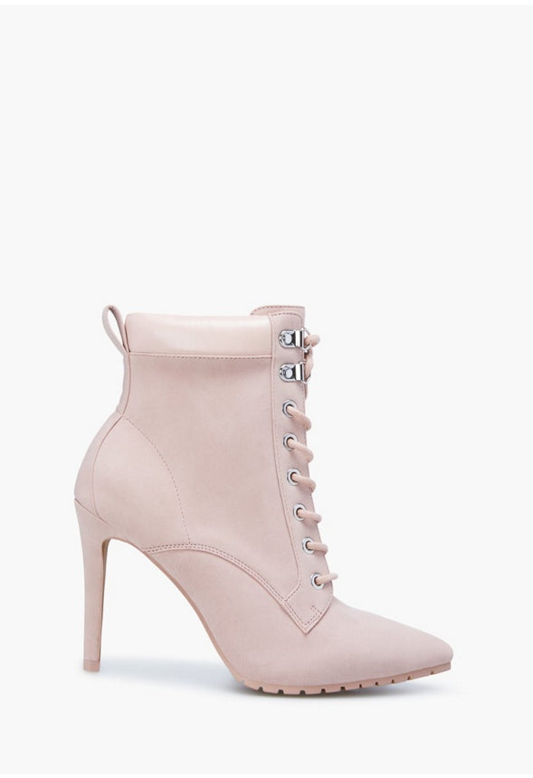 TEAGAN HEELED BOOTIE Blush