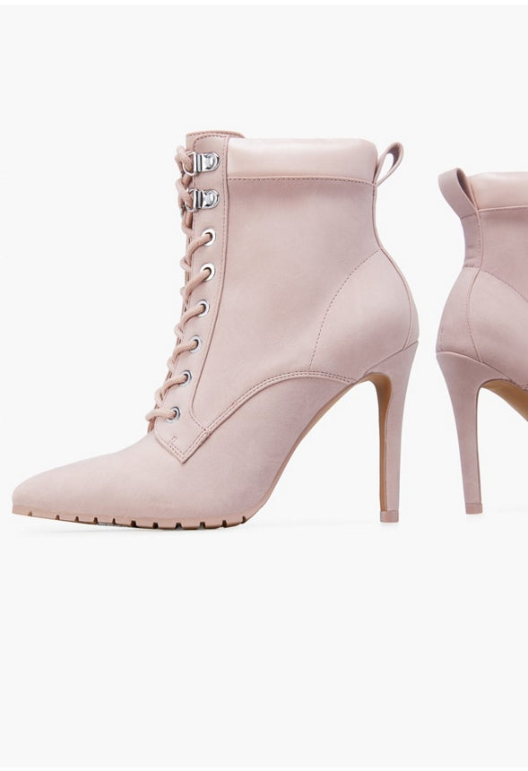 TEAGAN HEELED BOOTIE Blush