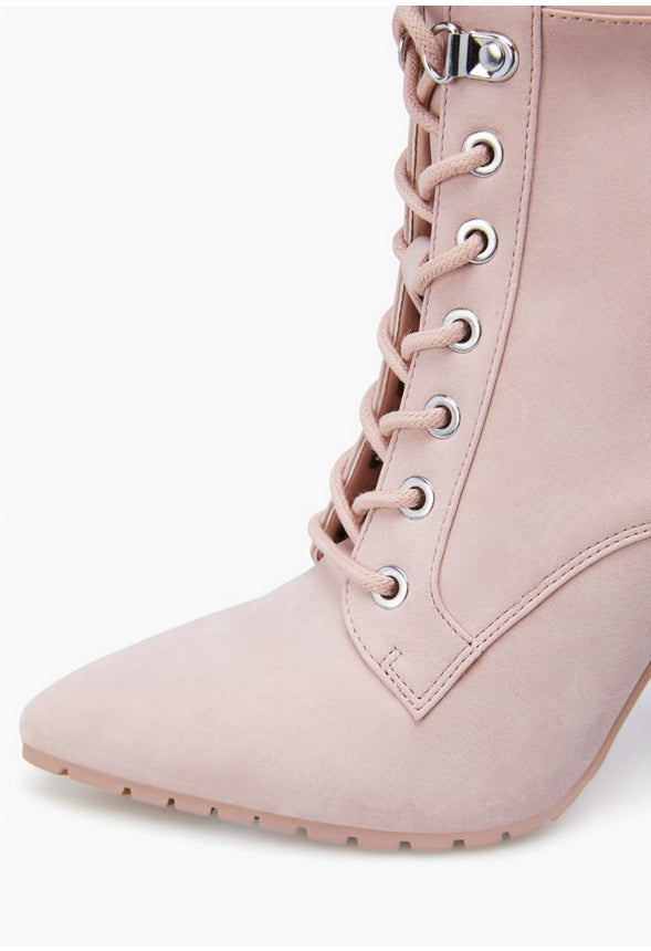 TEAGAN HEELED BOOTIE Blush