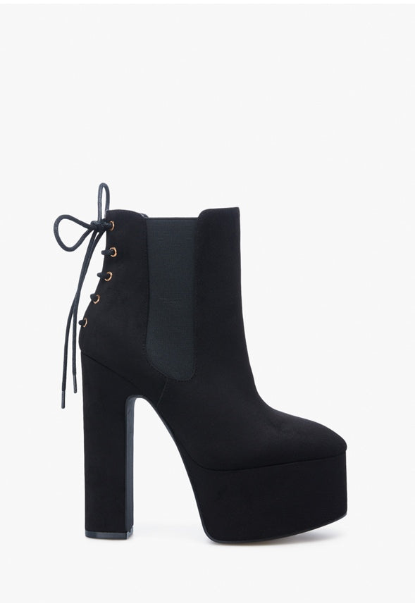 DIANA BLOCK HEEL BOOTIE Black Caviar