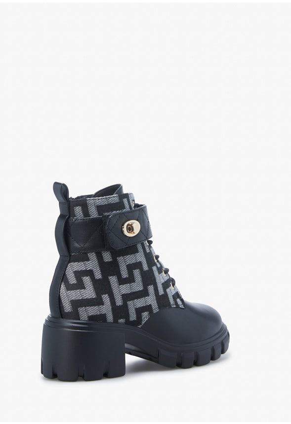 KIKI HEELED BOOTIE Black Caviar