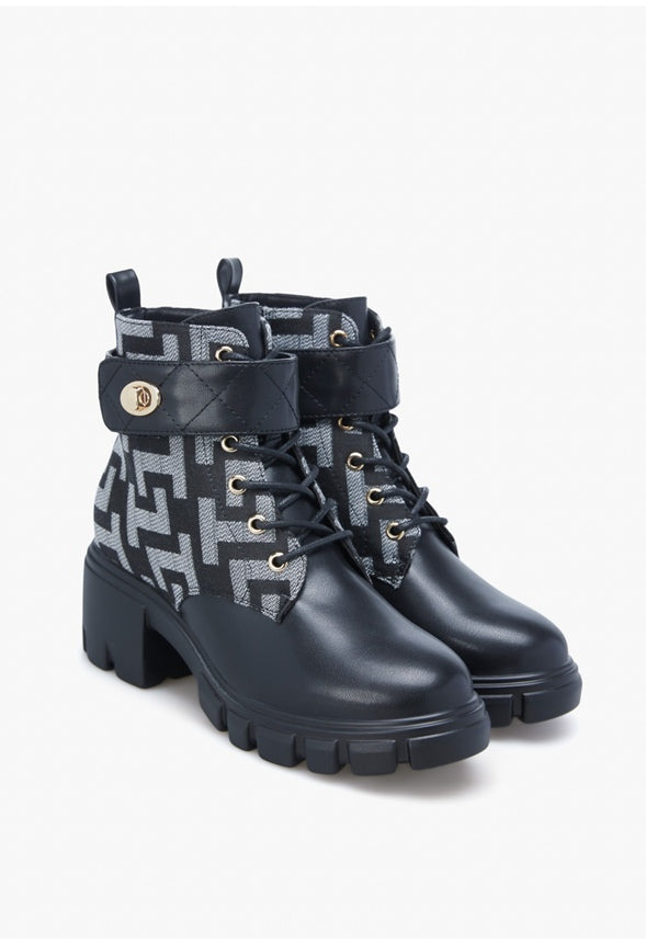 KIKI HEELED BOOTIE Black Caviar