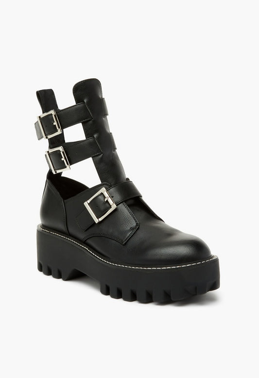 SIERRA BUCKLE BOOTIE Black