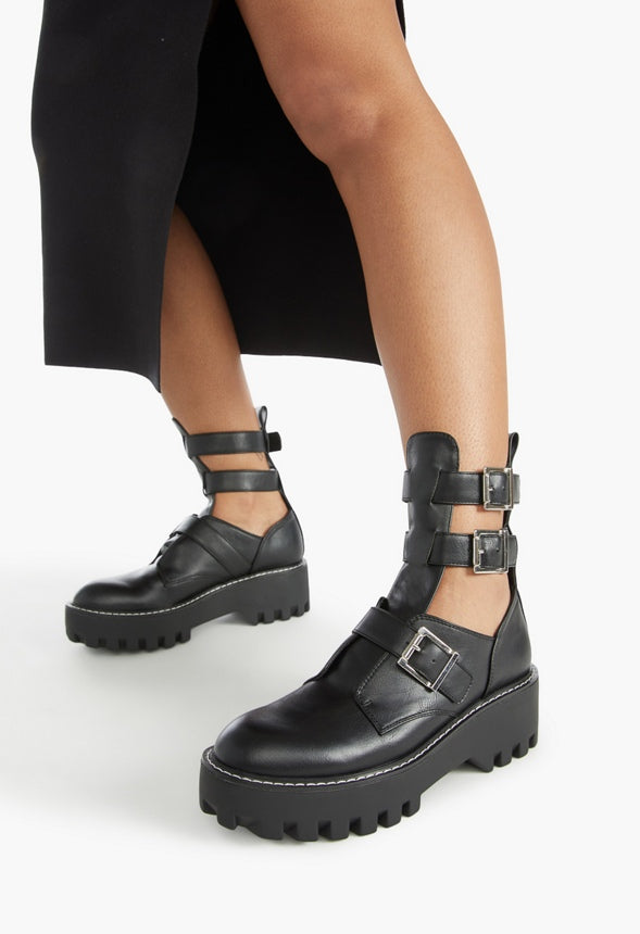 SIERRA BUCKLE BOOTIE Black