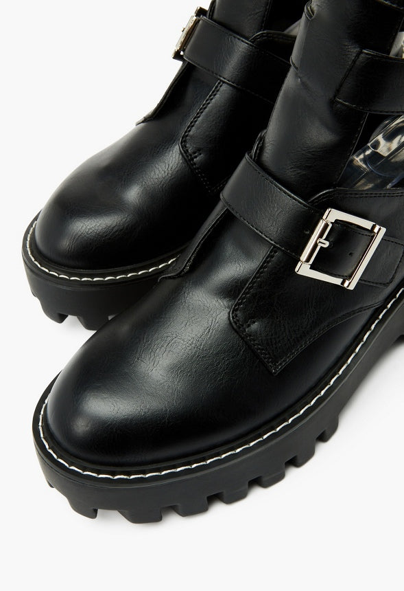 SIERRA BUCKLE BOOTIE Black