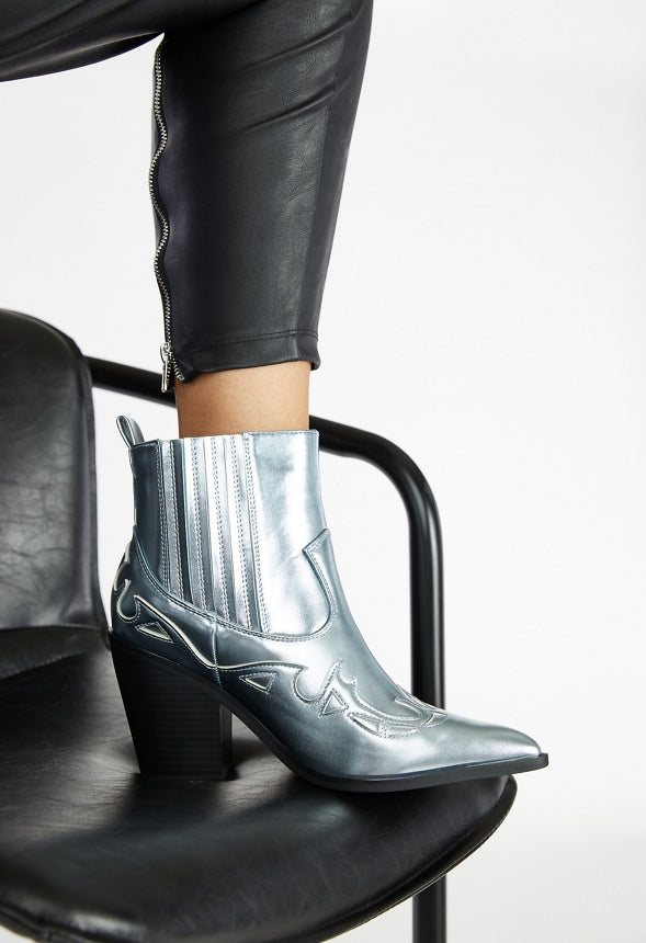 Faye Pointed Toe Bootie Angel Falls Blue