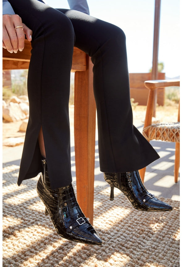 Lennox Stiletto Bootie Black Caviar