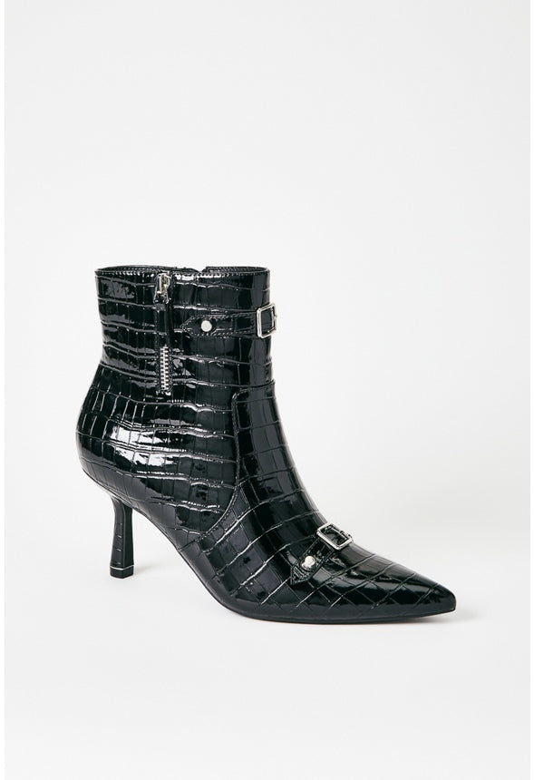 Lennox Stiletto Bootie Black Caviar