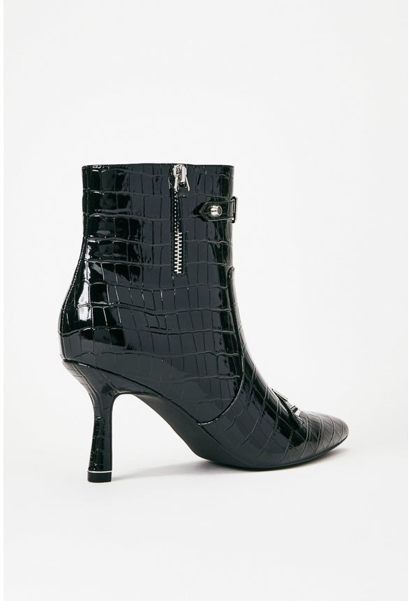 Lennox Stiletto Bootie Black Caviar