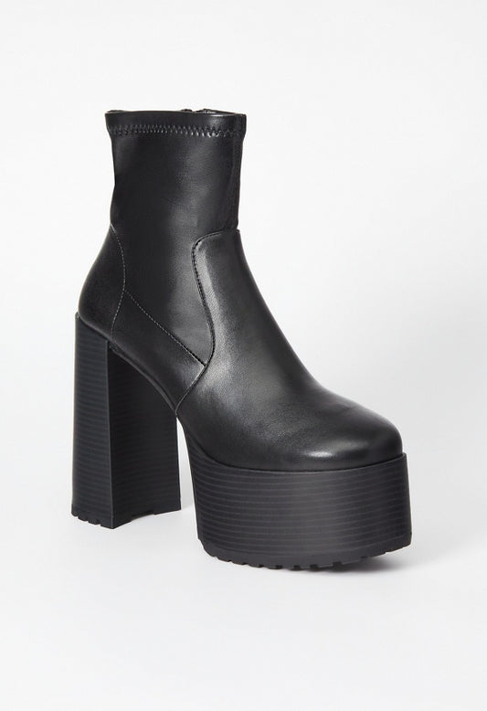 HERA PLATFORM BOOTIE Black