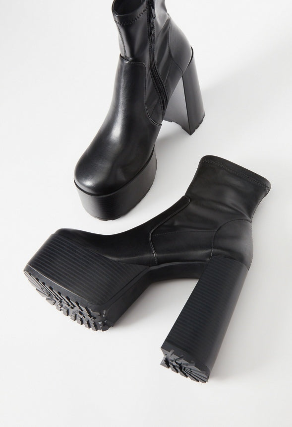 HERA PLATFORM BOOTIE Black