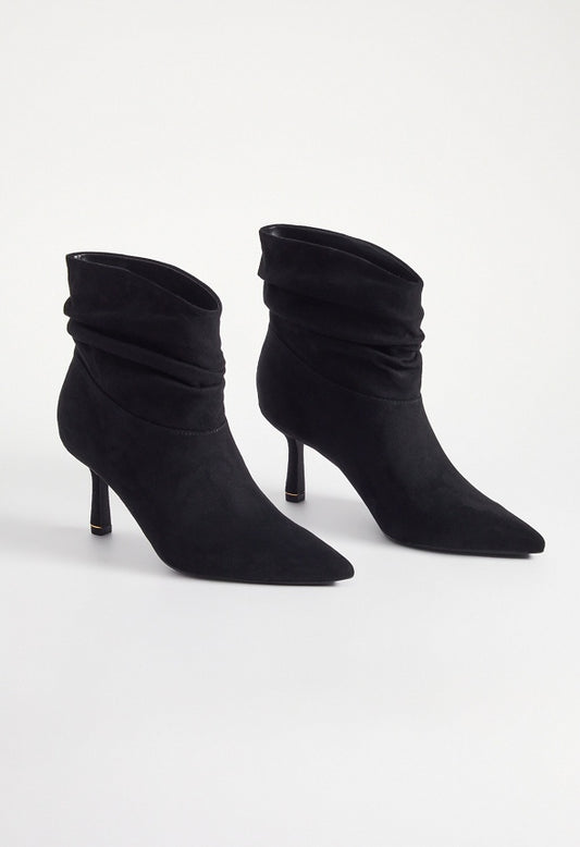Nava Stiletto Bootie Black Caviar