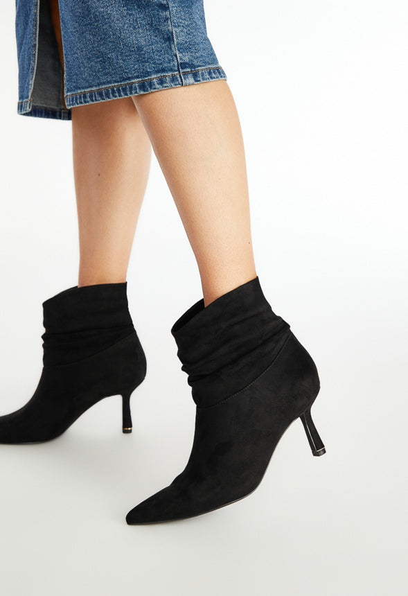 Nava Stiletto Bootie Black Caviar
