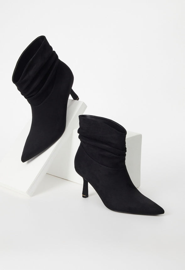 Nava Stiletto Bootie Black Caviar
