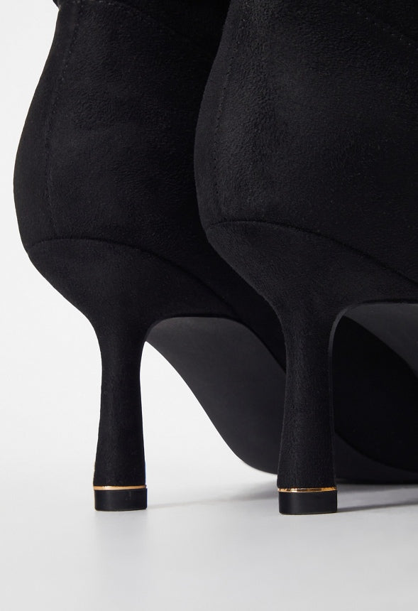 Nava Stiletto Bootie Black Caviar