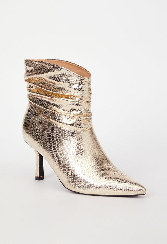 Nava Stiletto Bootie Champagne