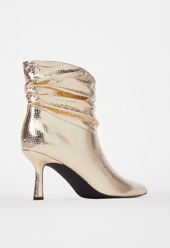Nava Stiletto Bootie Champagne
