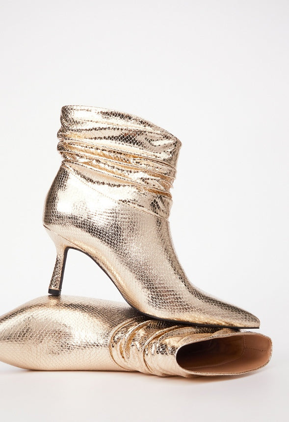 Nava Stiletto Bootie Champagne