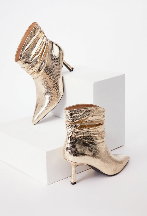 Nava Stiletto Bootie Champagne