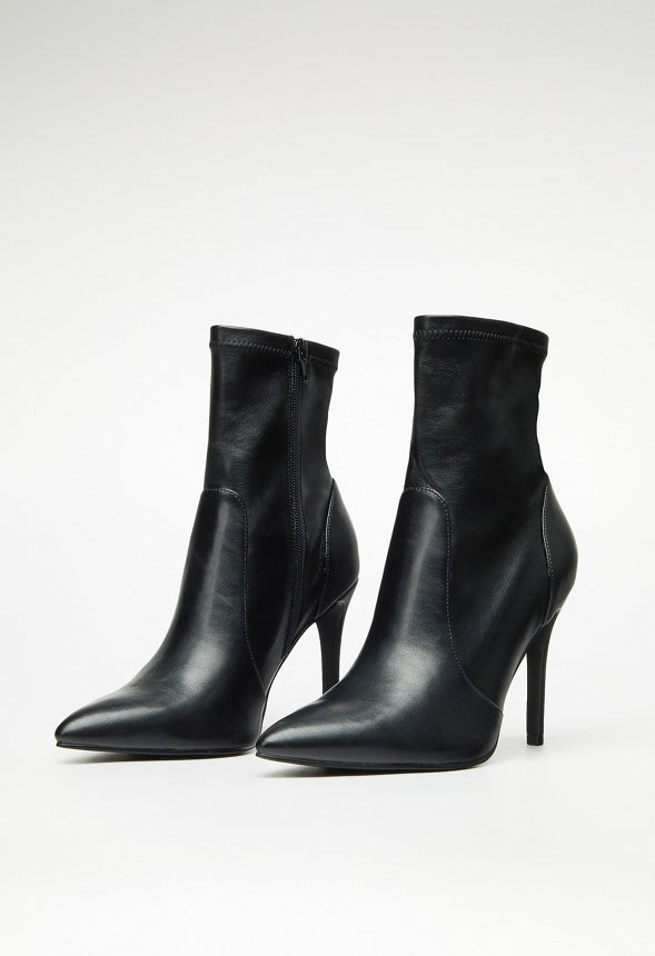 Shanae Stiletto Bootie Black Caviar