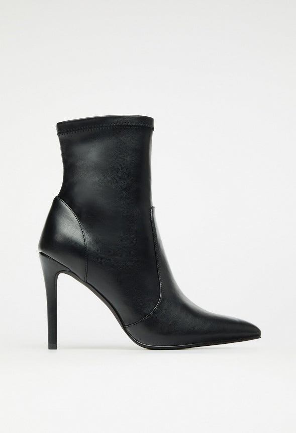 Shanae Stiletto Bootie Black Caviar