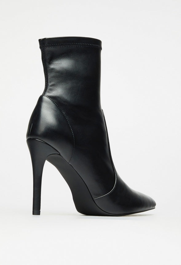 Shanae Stiletto Bootie Black Caviar