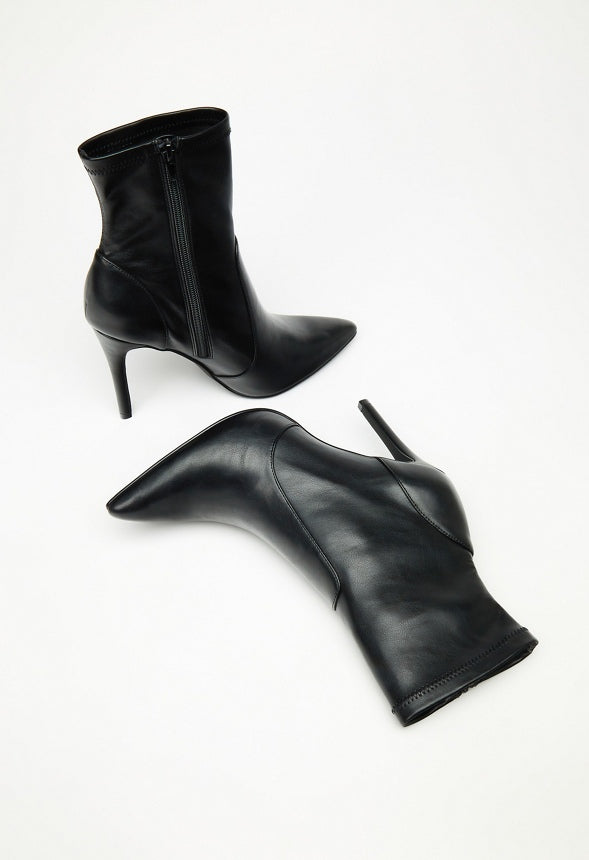 Shanae Stiletto Bootie Black Caviar