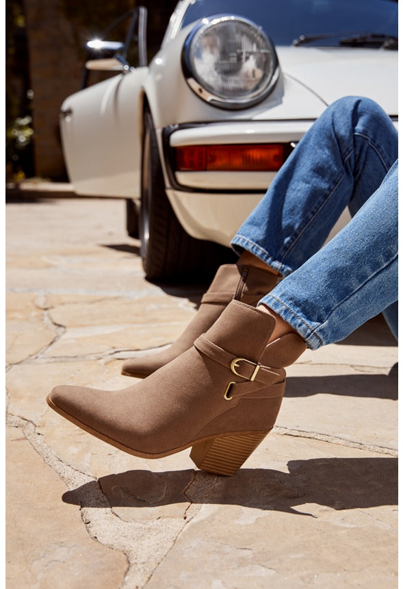 Della Ankle Bootie Taupe