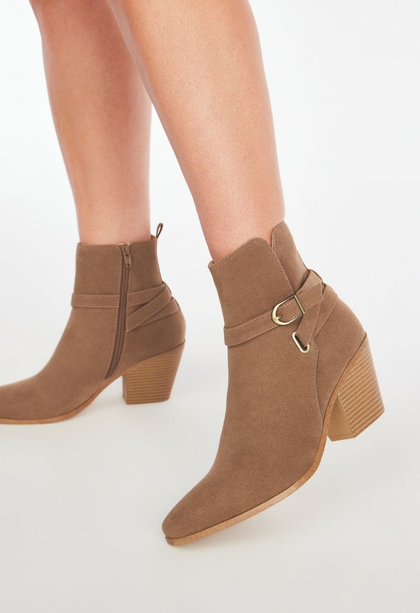 Della Ankle Bootie Taupe