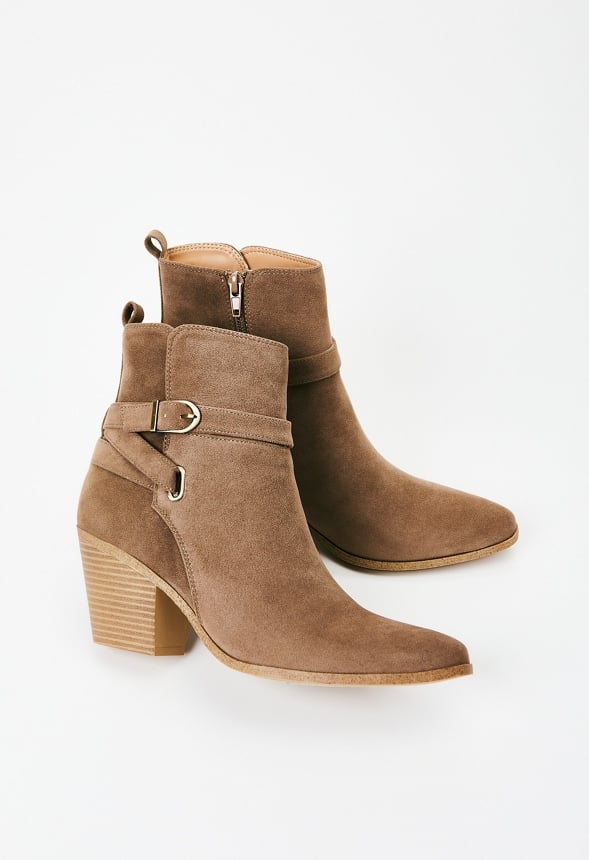 Della Ankle Bootie Taupe