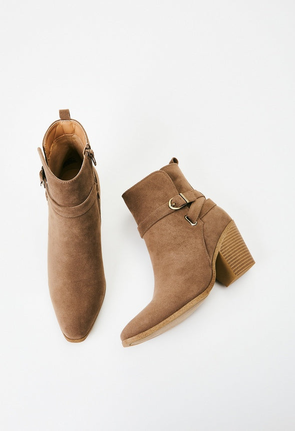 Della Ankle Bootie Taupe