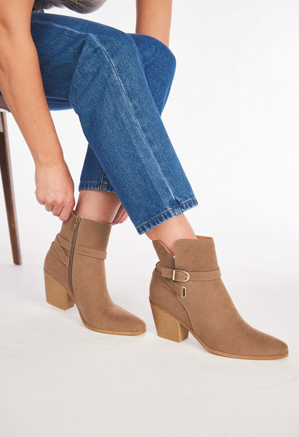 Della Ankle Bootie Taupe