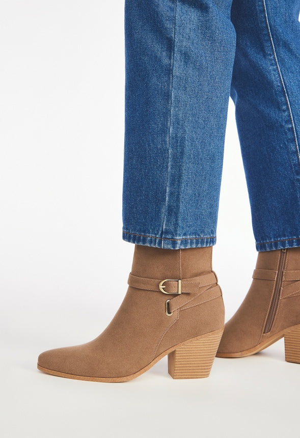 Della Ankle Bootie Taupe
