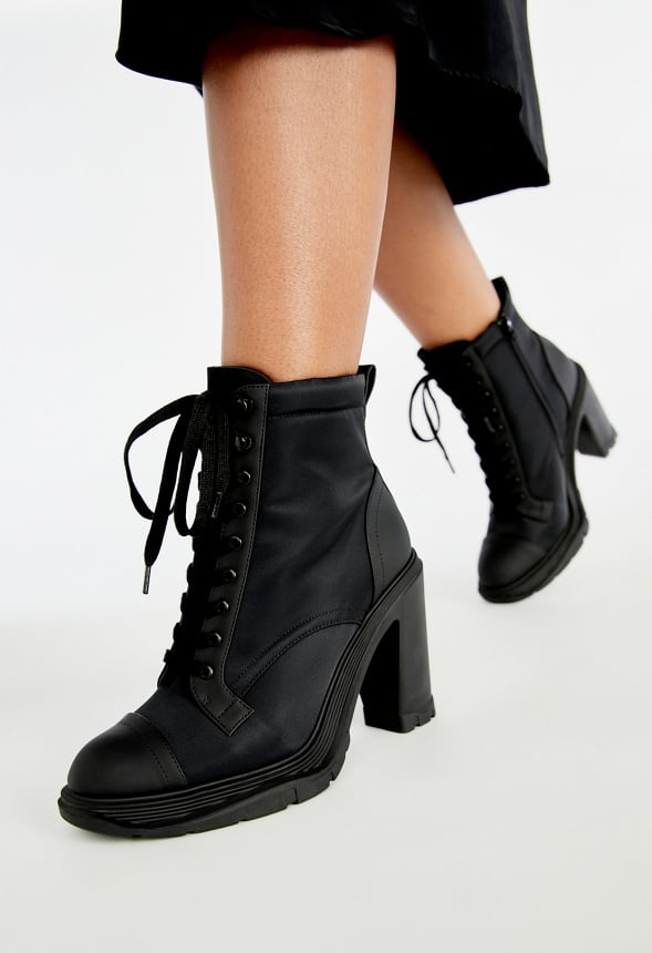 Lita Block Heel Bootie Black