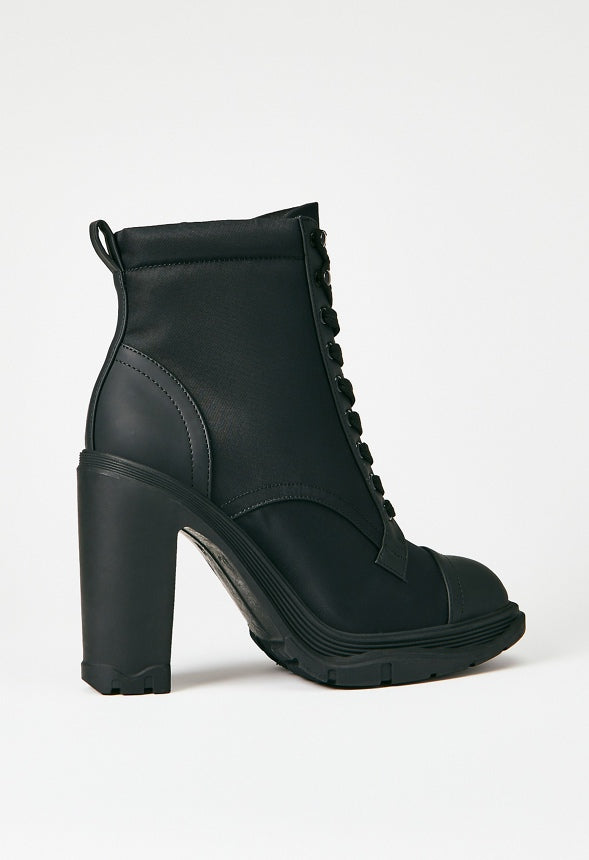Lita Block Heel Bootie Black