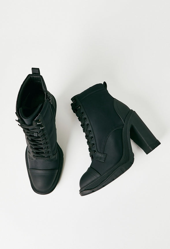 Lita Block Heel Bootie Black