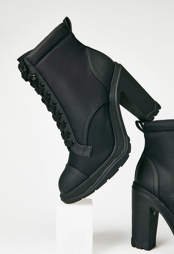 Lita Block Heel Bootie Black