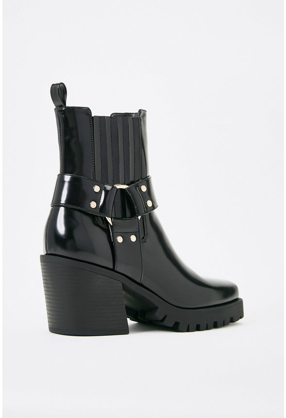 Enslee Chelsea Bootie Black Caviar